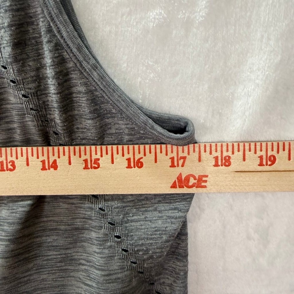 Athleta Gray Space Dye Tie Back Tank Top Athletic Yoga Women's M Sleeveless - Picture 4 of 5